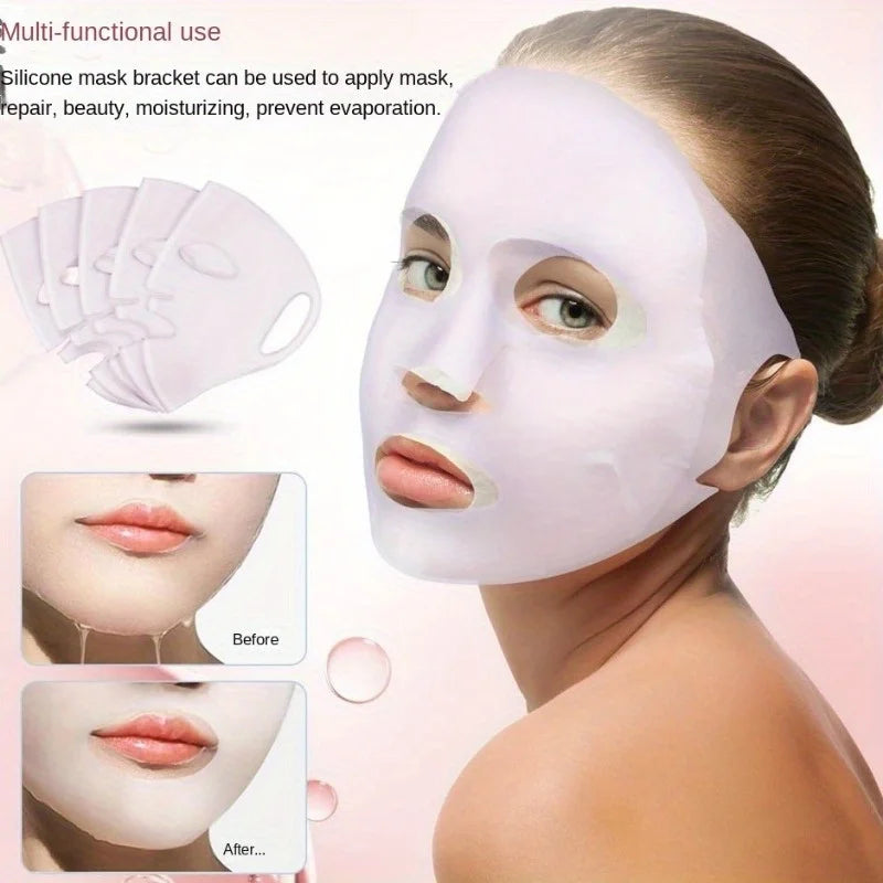 1pc 3D Silicone Mask - Reusable Mask Cover - Facial Moisturizing