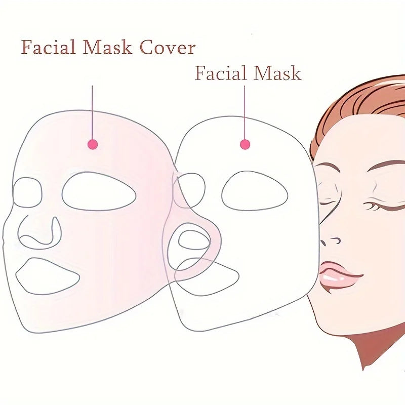 1pc 3D Silicone Mask - Reusable Mask Cover - Facial Moisturizing